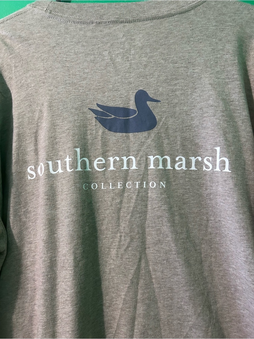 Southern Marsh Collection Men's tan Logo Long-Sleeve Shirt size xl